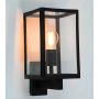 VEGGLAMPE EGLO ROMA RUSTFRITT STÅL/GLASS