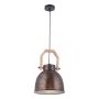 TAKLAMPE JUST LIGHT 32,5X32,5X120CM BRUN