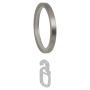 GARDINRING LIEDECO PUR 20MM MED KROK FORKROMMET
