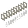 GARDINRING LIEDECO PUR KVADRAT 20MM FORKROMMET