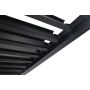 PERGOLA SUNFUN ALFARO MED VEGG 3X4M SVART