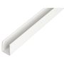 U-PROFIL GAH ALBERTS HVIT 1X10X18X2000 MM