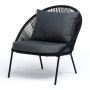 LOUNGESTOL SUNFUN AGNES TAU SVART 2-PK