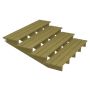 TERRASSETRAPP PLUS 4-STEG 19° TRYKKIMPREGNERT 157X55X180CM