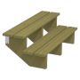 TERRASSETRAPP PLUS 2-STEG 34,2° TRYKKIMPREGNERT 50X34X120CM