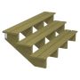 TERRASSETRAPP PLUS 3-STEG 34,2° TRYKKIMPREGNERT 75X51X180CM