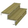 TERRASSETRAPP PLUS 2-STEG 34,2° STÅL 54X37X120CM