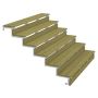 TERRASSETRAPP PLUS 6-STEG 34,2° STÅL 154X105X180CM