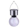 SOLCELLELAMPE GLOBO KRAKELERT GLASSKULE 