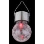 SOLCELLELAMPE GLOBO KRAKELERT GLASSKULE 
