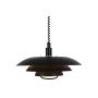TAKLAMPER ANETA LIGHTING EPSILON MED HISS 45CM SVART