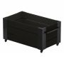 BLOMSTERKASSE PLUS CUBIC INKL HJUL 87X50X45CM SVART