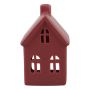 LYSLYKT HUS RØD STOR 17CM