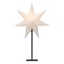ADVENTSSTJERNE KONSTSMIDE STÅENDE Ø40CM HVIT