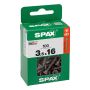UNIVERSALSKRUE SPAX T-STAR PLUS BLAX 3,5X16MM 100STK