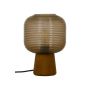 BORDLAMPE ANETA LIGHTING AURA BRUNBEIS/HVIT