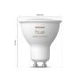 LYSPÆRE SPOT  PHILIPS HUE WCA 2-PAK 4.2W GU10