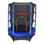 TRAMPOLINE MED NETT Ø140 CM BLÅ