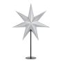 ADVENTSSTJERNE MARKSLÖJD GLITTER STÅENDE Ø45CM SVART/SØLV