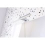 SPEILSKAP CAMARGUE FRI MED BELYSNING SVART 60CM