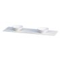 BENKEPLATE CAMARGUE AURA/FORS SOLID SURFACE 12 MM OVERWHEELING DOBBEL 161 CM KOMPOSITTDEKNING Ø335 ALPINE WHITE