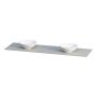 BENKEPLATE CAMARGUE AURA/FORS SOLID SURFACE 12 MM OVERWHEELING DOBBEL 161 CM KOMPOSITTDEKNING Ø335 SANTA ANA