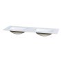 BENKEPLATE CAMARGUE AURA SOLID OVERFLATE 12 MM MED DOBBEL UNDERLIMT SERVANT KANTET