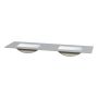 BENKEPLATE CAMARGUE AURA SOLID SURFACE 12 MM DOBBEL UNDERLIMT SERVANT 161 CM NOD STØRRELSE SANTA ANA