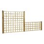 VINDSKJERM NORDIC FENCE  GJERDE SERENE TRYCKIMPREGNERAT 180X180CM