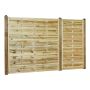 LEVEGG NORDIC FENCE SOLID TRYKKIMPREGNERT 180×180 CM