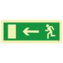 NØDUTGANGSSKILT UNIGRAPHICS HØYRE 420X148MM