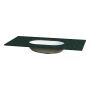 BENKEPLATE CAMARGUE AURA/FORS SOLID SURFACE 12 MM MED UNDERLIMT SERVANT NOD RUND