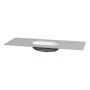 BENKEPLATE CAMARGUE AURA SOLID SURFACE 12MM UNDERLIMMAD 121CM NOD RUND SANTA ANA