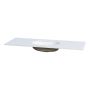 BENKEPLATE CAMARGUE AURA SOLID SURFACE 12MM UNDERLIMMAD 121CM RUND NOD AURORA ECRU
