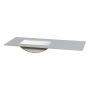 BENKEPLATE CAMARGUE AURA SOLID OVERFLATE 12MM VENSTRE 111CM UNDERLEM VASK NOD KANT KOMPOSITT SANTA ANA