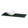 BENKEPLATE CAMARGUE AURA SOLID SURFACE 12MM VENSTRE 111CM MED SKIVE Ø400 PORSELEN MAUI