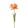 KUNSTIG BLOMST TULIPAN PARROT 68CM ORANSJE                     