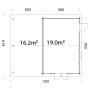 HAGESTUE PALMAKO IRENE MED CARPORT 19,0+16,2M²