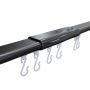 DUSJFORHENGSTANG 200CM RETT SVART