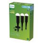 SPOTLIGHT PHILIPS EDWINA GARDENLINK SVART 3STK