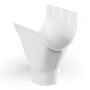 OMSLAGSKOPP ARECO 125/90MM HVIT