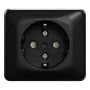 STIKKONTAKT ELKO  RS 1-VEIS JORDET UTENPÅLIGGENDE SVART