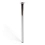 MØBELBEN REI STÅL 25X25X700MM BLANK KROM