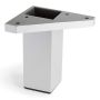 MØBELBEN REI ABS-PLAST 40X40X100MM ALUMINIUM