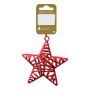 JULETREPYNT STJERNE Ø4,8CM RØD