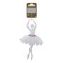JULETREPYNT BALLERINA 17,5CM TRANSPARENT