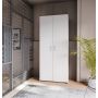 GARDEROBE SLETT 80CM HVIT