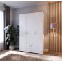 GARDEROBE SKUFFE HVIT 120 CM SET