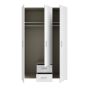 GARDEROBE SKUFFE HVIT 120 CM SET