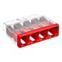 KLOBLINGSKLEMME WAGO 2773 4-P 0,75–4MM² RØD 10STK